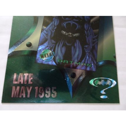 Batman Forever Metal Premiere Movie Art Edition - Promo Card - Sheet 1995
