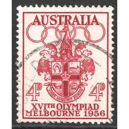 AUSTRALIA 1956: OLYMPIC GAMES MELBOURNE - 4d USED (G7)