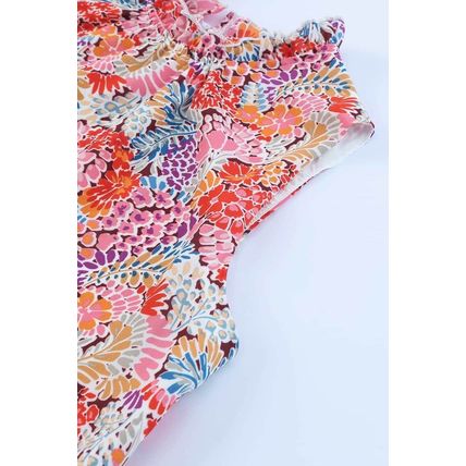 Multicolor Floral Print Relaxed Tank Top
