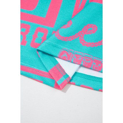 Green Howdy Cowboy Letter Printed Western Fashion Tee
