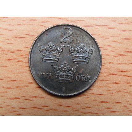 Sweden 1947 2 Ore Coin