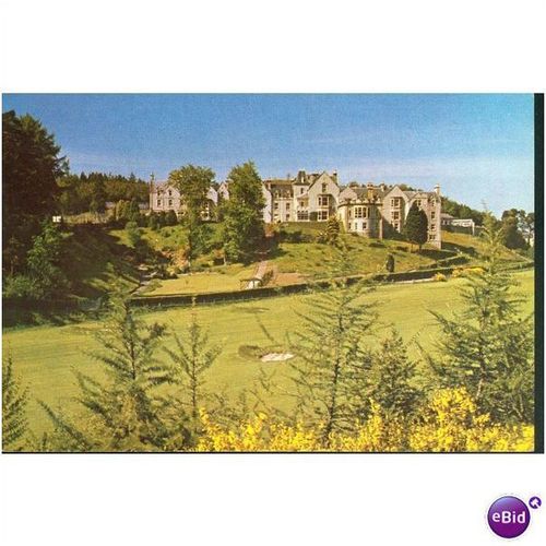 Vintage White Heather PC - The Cluney Hill Hotel, Moray Firth, Scotland - 542