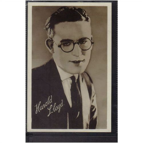 HAROLD LLOYD FILM STAR POSTCARD (SARONY)