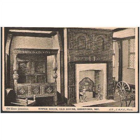 Hereford - upper room of the Old House 1621 - postcard c.1920s