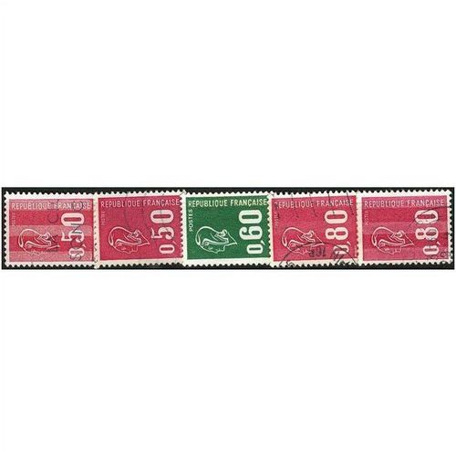 1971/1975 5 different values - fine used (o)