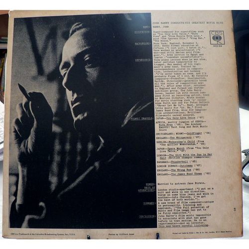 John Barry Conducts His Greatest Movie Hits 1967 - CBS 63038