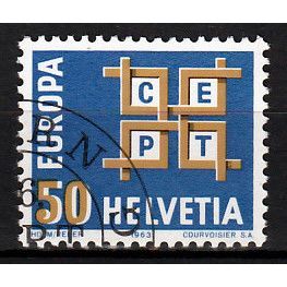 Zwitserland Europa Cept 1963 gestempeld..