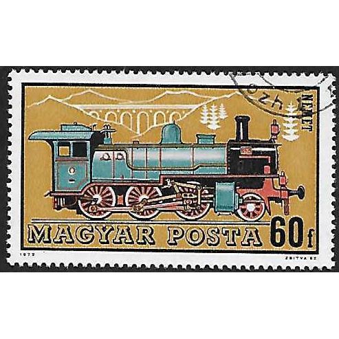 Hungary Mi 2731 A: 60 f. multicoloured Steam Locomotives: German Locomotive.