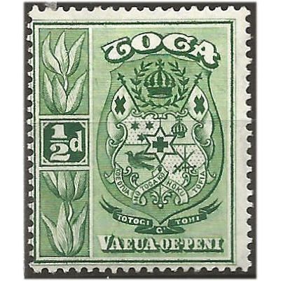 Tonga 1942 SG74 1/2d Yellow-Green Mounted Mint .. ...