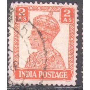 India 1940 - SG 270 - KGV1 2a orange - used 5
