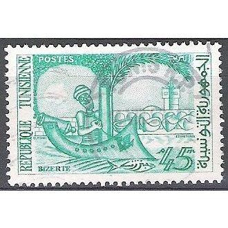 Tunisie 1959 Michel 533 O Cote (2005) 0.40 Euro Scène de Bizerte Cachet rond
