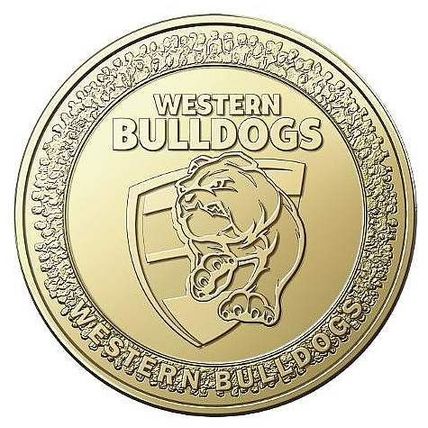 2023 Australian Football League(AFL) $1 Coin - Western Bulldogs - UNC