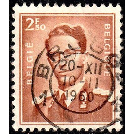 Belgium 1957 King Baudouin 2.50F Used Stamp