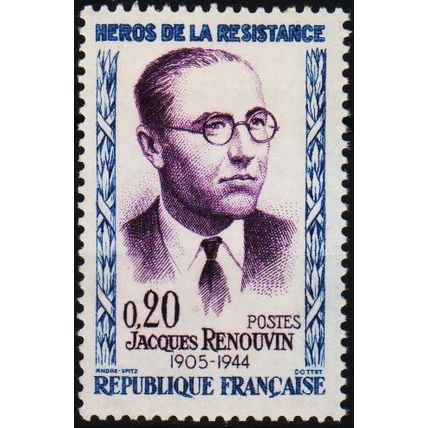 France. 1961 20c S.G.1519 Mounted Mint