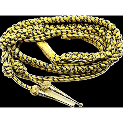USA NAVY AIDC TO PRESIDENT GOLD BLUE METALLIC WIRE AIGUILLETTES ANCHOR PINS
