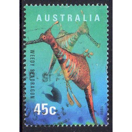 Australia 1998 Planet Ocean - Weedy Seadragon 45c Sheet Used