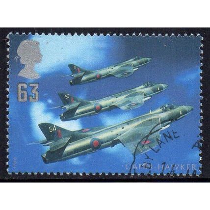 GB 1997 British Aircraft Designers - Sir Sydney Camm - Hawker Hunter 63p Used