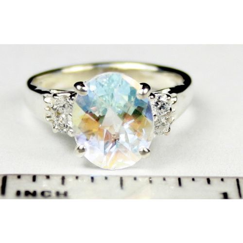 Mercury Mist Topaz, 925 Sterling Silver Ring, SR136