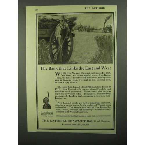 1920 The National Shawmut Bank of Boston Ad - Links