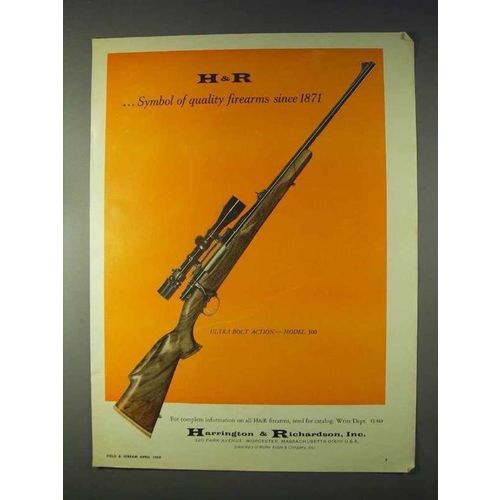 1969 H&R Ultra Bolt Action Model 300 Rifle Ad