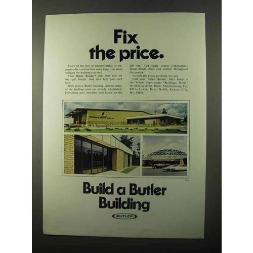 1971 Butler Buildings Ad - Fix The Price