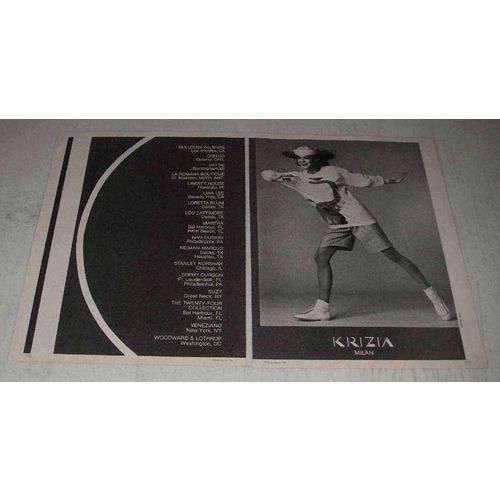 1981 2-page Krizia Fashion Ad