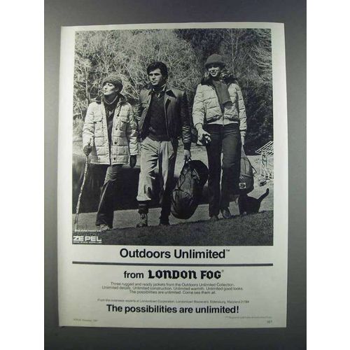 1981 London Fog Outdoors Unlimited Jackets Ad