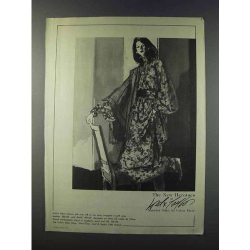 1981 Lord & Taylor Ad - Calvin Klein Tunic, Shawl