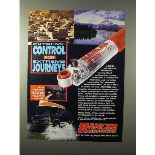 1995 Rancho RS9000 Shocks Ad - Extreme Control