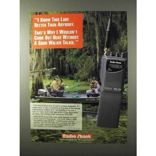 1995 Radio Shack CB Walkie-Talkie Ad - Know Lake Better