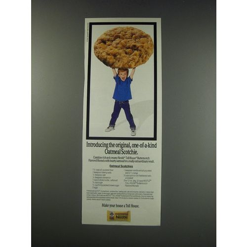 1991 Nestle Toll House Butterscotch Flavored Morsels Ad - Oatmeal Scotchie