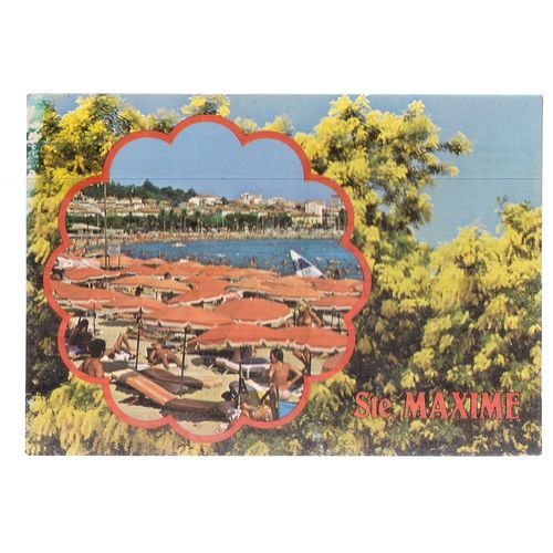 Ste. Maxime, COTE D'AZUR, FRANCE used postcard 1986 postmark =