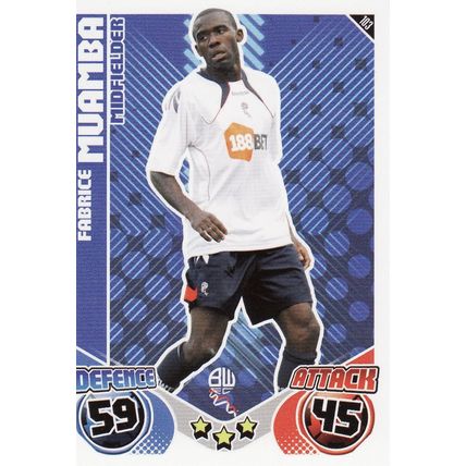 Match Attax 2010/2011 103 Fabrice Muamba Bolton Wanderers