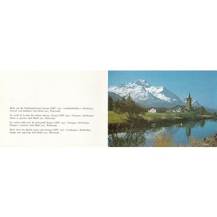 Switzerland PTT 1977 Europa Christmas Card VGC