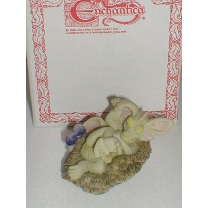 ENCHANTICA, Snappa Dragon, CAUGHT NAPPING, 1990,Holland Studio Craft, Very Rare.