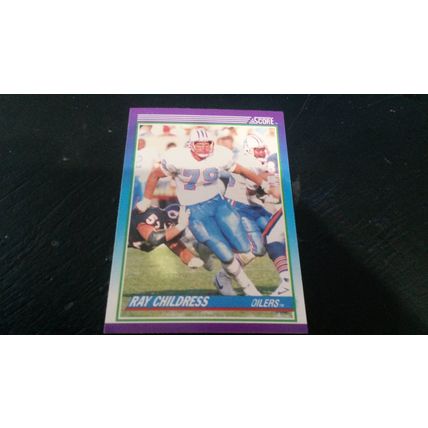 1990 Score Football Card # 116 Ray Childress Excellent-Mint (6) Houston Oilers