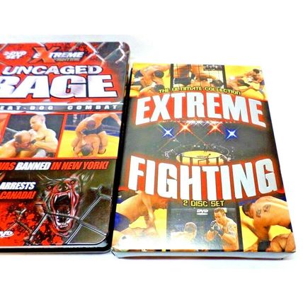 Extreme Fighting Uncaged w/ Metal Tin (2 DISC SET) Dog Eat Dog Combat (L10)