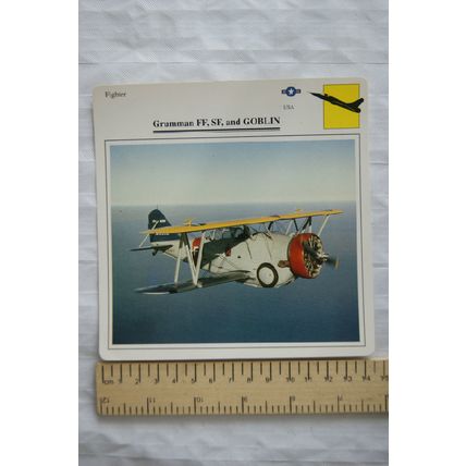 Grumman FF, SF, & Goblin - USA - Fighter - Collectors Club Card