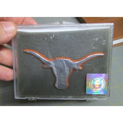 RARE UT TEXAS UNIVERSITY LONGHORNS LOT JOURNAL, SIGN, LANYARD, NOTES, CAR BADGE