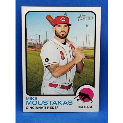 2022 Topps Heritage #4 Mike Moustakas