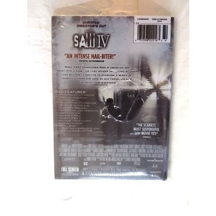 Saw IV - Horror DVD- SEALED! Fast Free Ship!