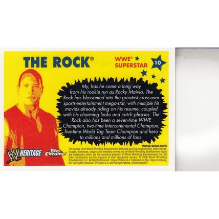 THE ROCK {DWAYNE JOHNSON} 2006 AUTOGRAPHED WWE MONDAY NIGHT WRESTLING HOF CHAMP