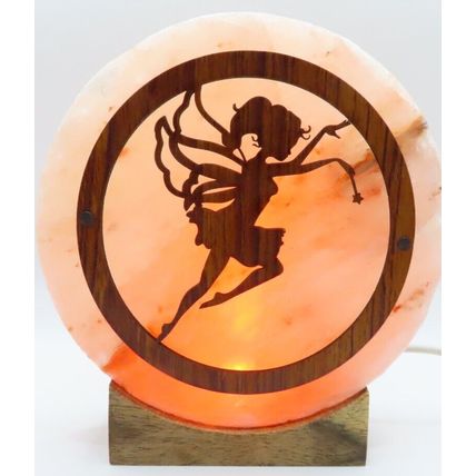 Dancing Fairy Himalayan Salt Lamp USB 13.5 CM Gift Christmas Home Decor Natural