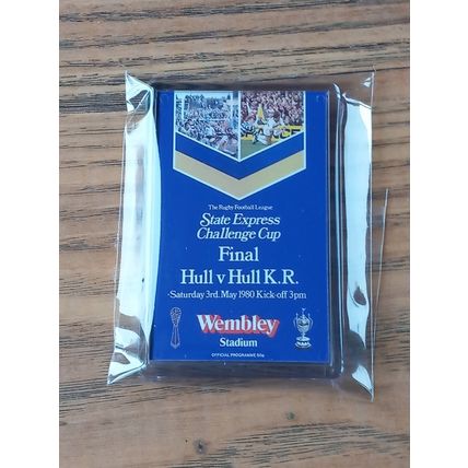 1980-1989 Rugby League Challenge Cup Final Programme fridge magnet collection