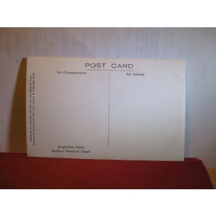 SANDHAM MEMORIAL CHAPEL, BURGHCLERE, HAMPSHIRE unused vintage postcard, RP=