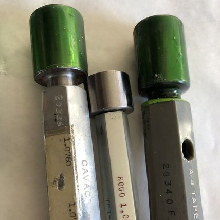 LOT PLUG GAGE GO NOGO VAN KEUREN .1.0880,1.0930,1.0912,1.0760,1.008,1.094  9,ES