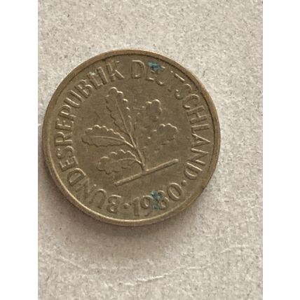 Umlaufmünze Deutschland BRD 5 Pfennig 1980 Münzzeichen G