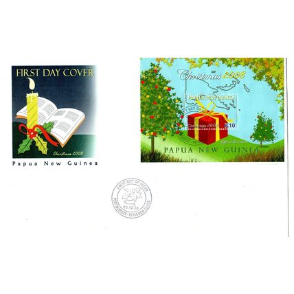 Papua New Guinea 2008 Christmas MS, First Day Cover
