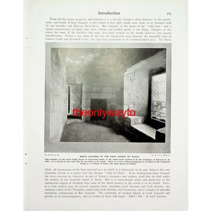 Birth Chamber Of 1st Prince Of Wales, Caernarvon Castle, Book Illustration