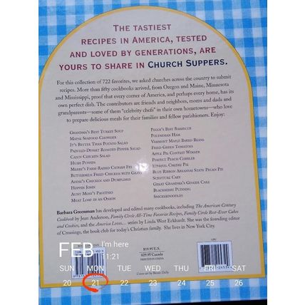 Church Suppers : 722 Favorite Recipes from Our Church Communities by Barbara...
